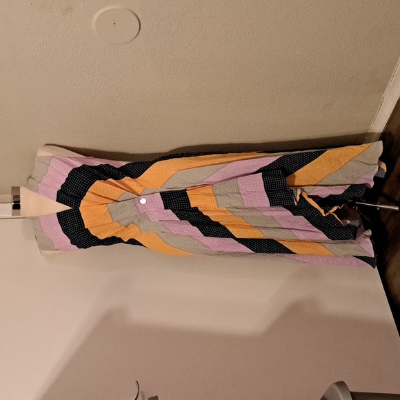 💜Nicole Miller Collection Pastel Stripe Dress💜 - Picture 3 of 9